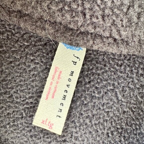 Free People fleece jacket pullover women size XL - Picture 10 of 12